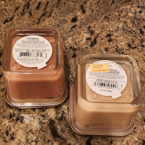 Yankee Candle Small 3.4 oz Jar Set - Harvest Walk and Jasmine Hayfields ~ RARE - Picture 3 of 5